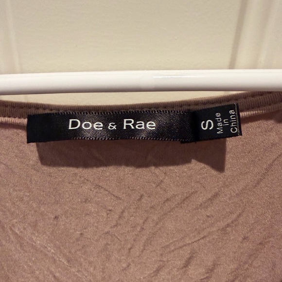 Doe & Rae Tan Drape Tank Top - Picture 4 of 4